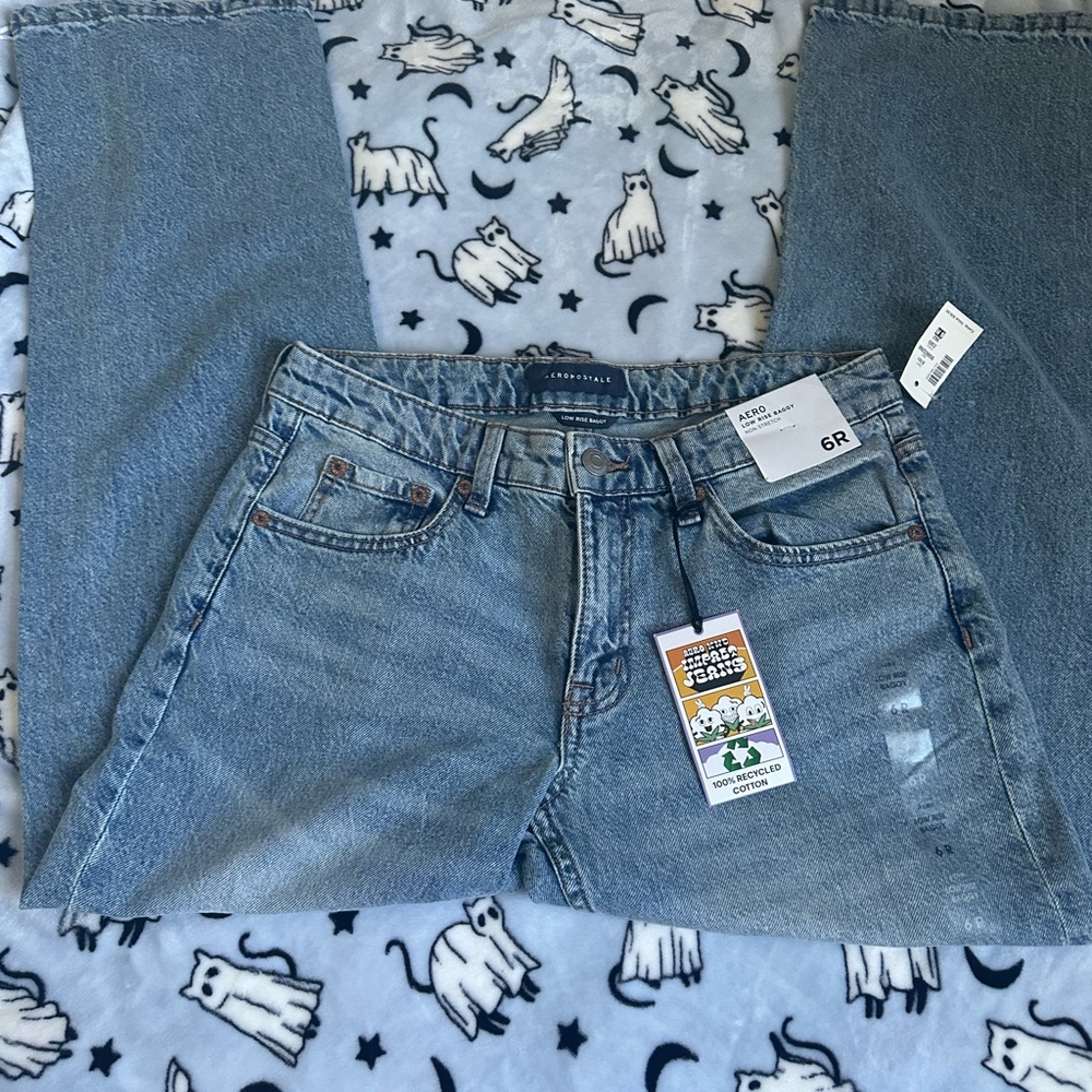 Aeropostale Women's Blue baggy Jeans